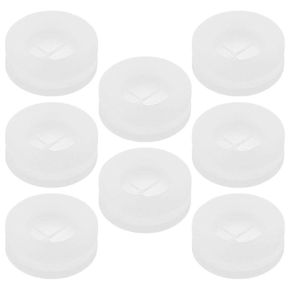 8pcs Reusable Silicone Straw Plugs for Jars Practical Drink Lid Covers Grommets for Home, Office, Outdoor Use Maintains Cleanliness & Prevents