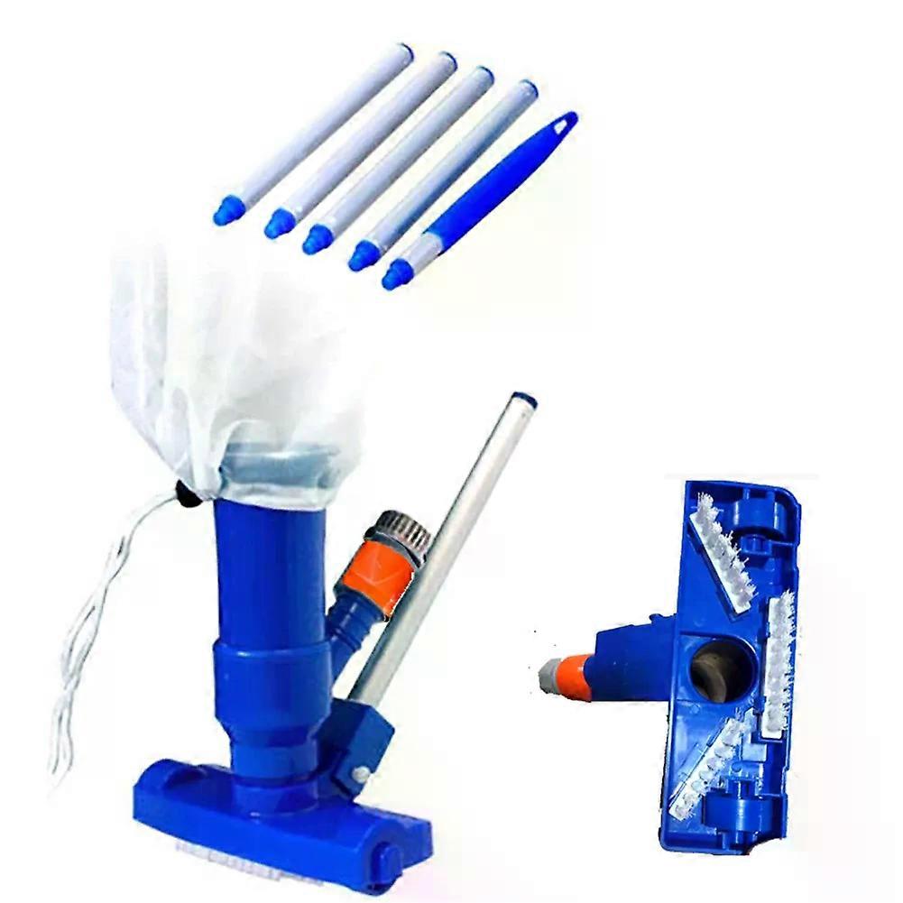 Pool Clean Bottoms Net Tool with Handle Professional Pool Cleaning Brush Portable for Above Ground Pools