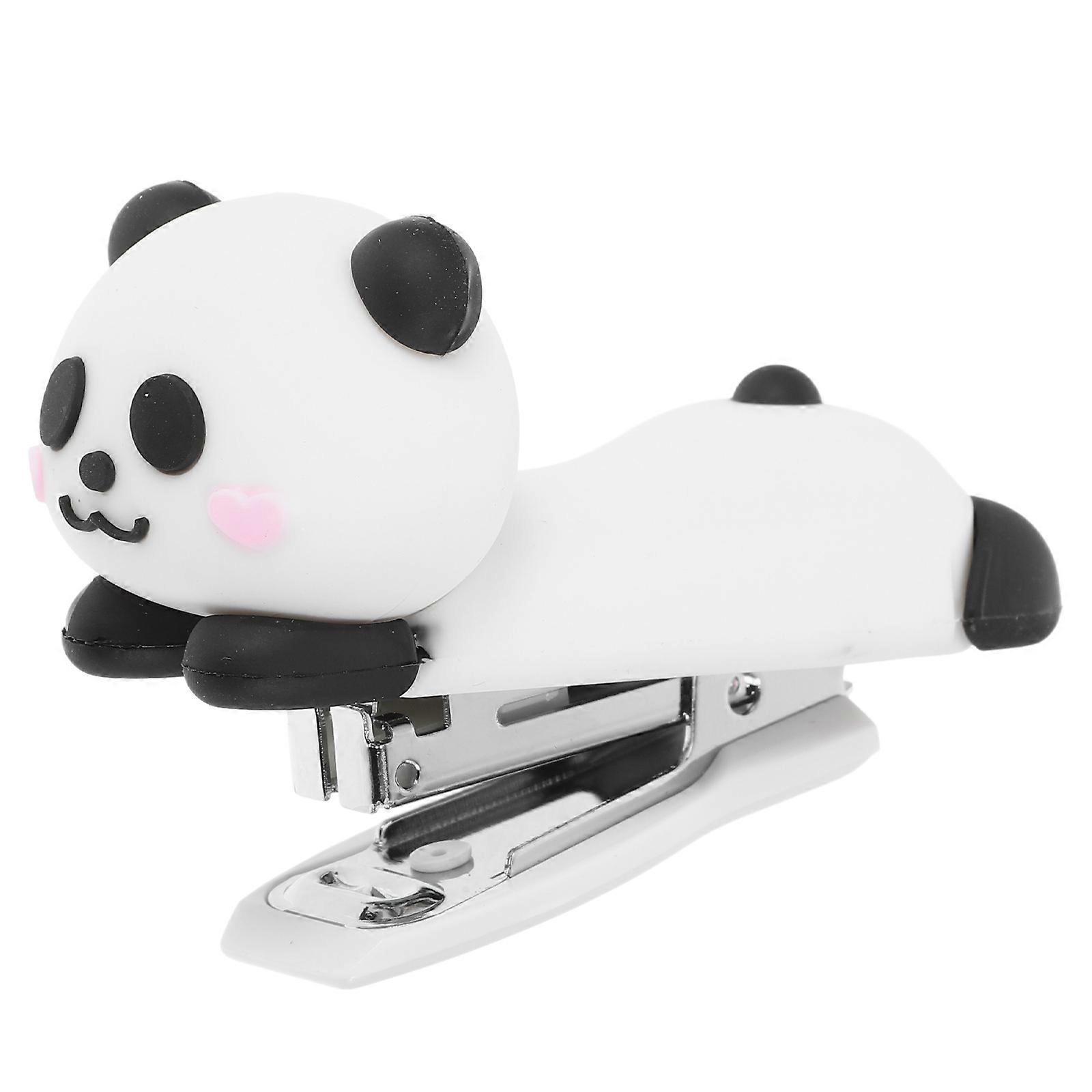 Fun Stapler Mini Cute Panda Desktop Stapler for Office Use Compact Design