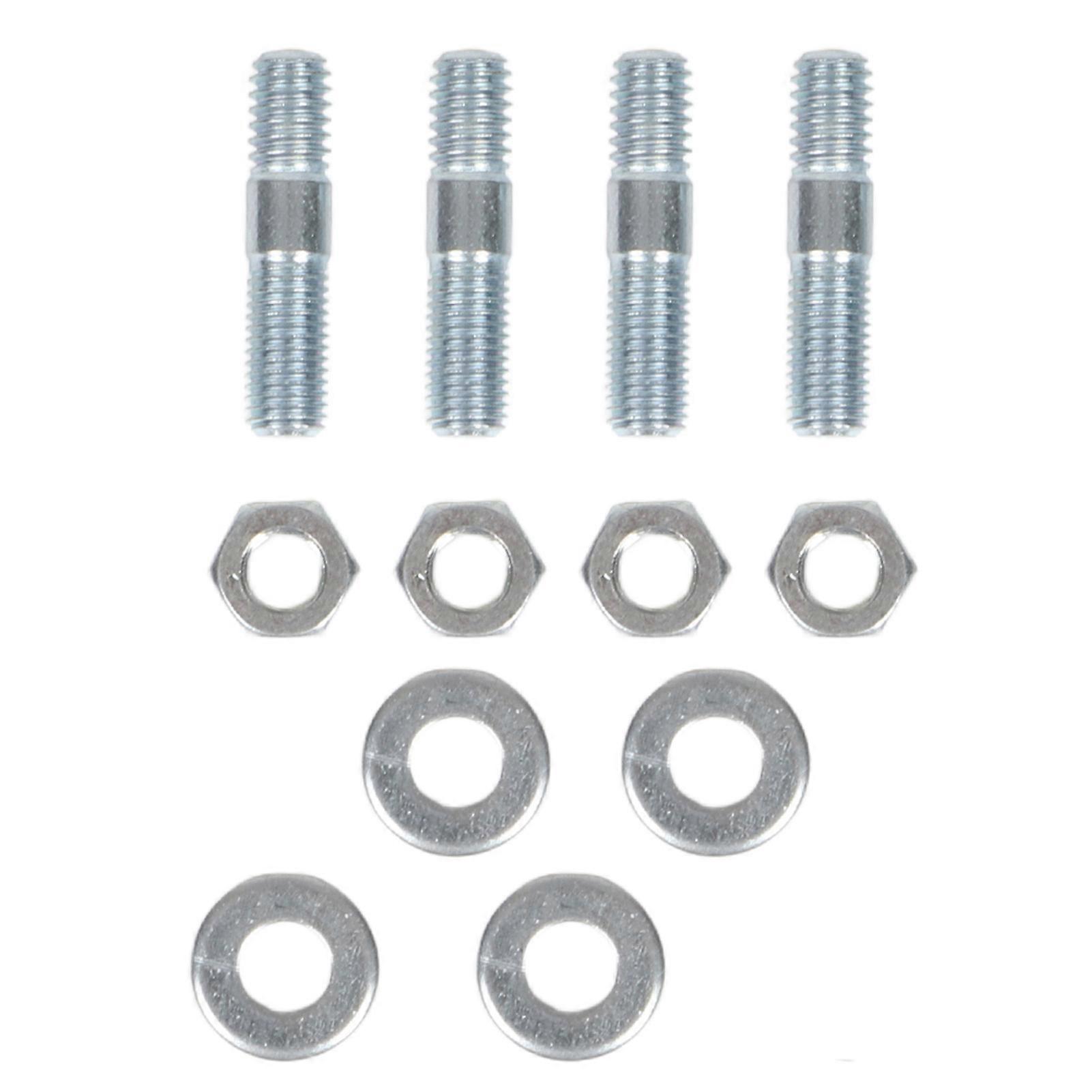 Carburetor Studs Set 1‑3/8in Long Metal with Spacers for 5/16in Threads Intake Manifold