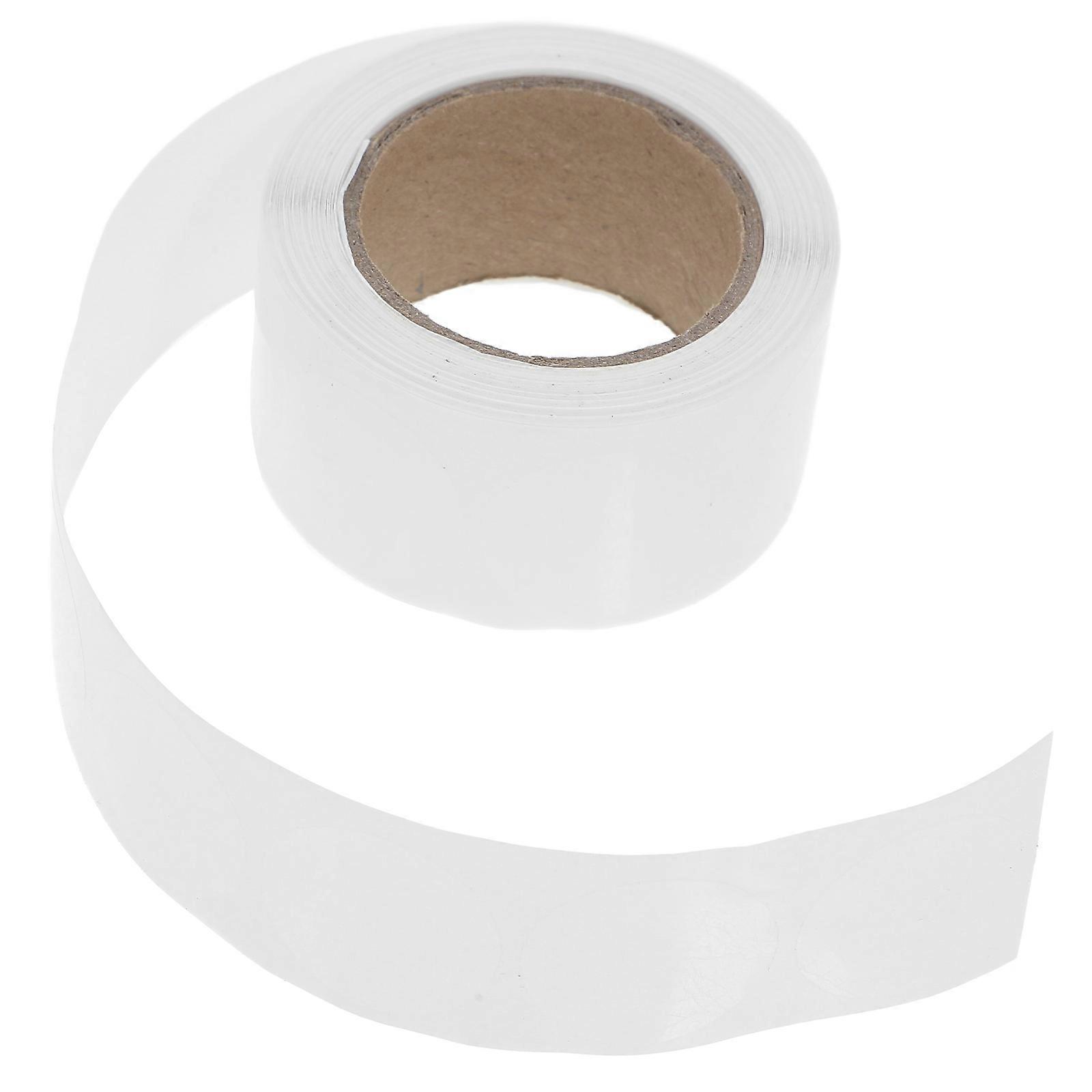 500Pcs Clear Round Sealing Stickers Self Adhesive Transparent Dots for Packaging Mailing Envelopes