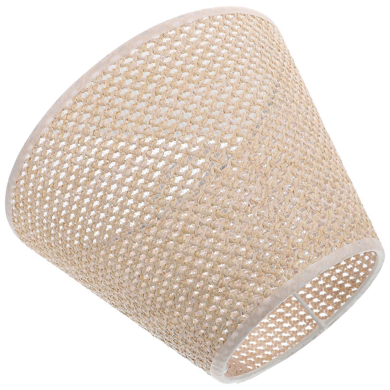 Golden PE Material Woven Lampshade for Indoor Use High Grade Aesthetic Design Fits E27 1 Pc