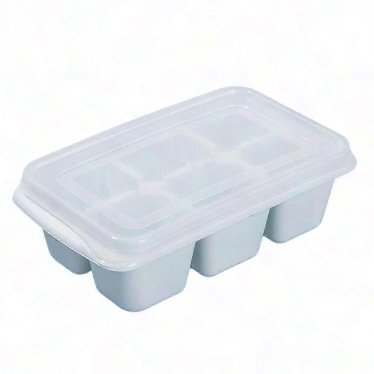 Easy Clean Ice Tray with Lid Stackable Design for Freezer