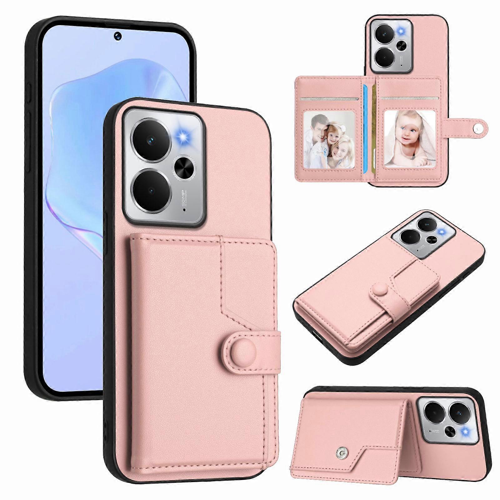 Button Card Bag RFID Anti-theft Phone Case