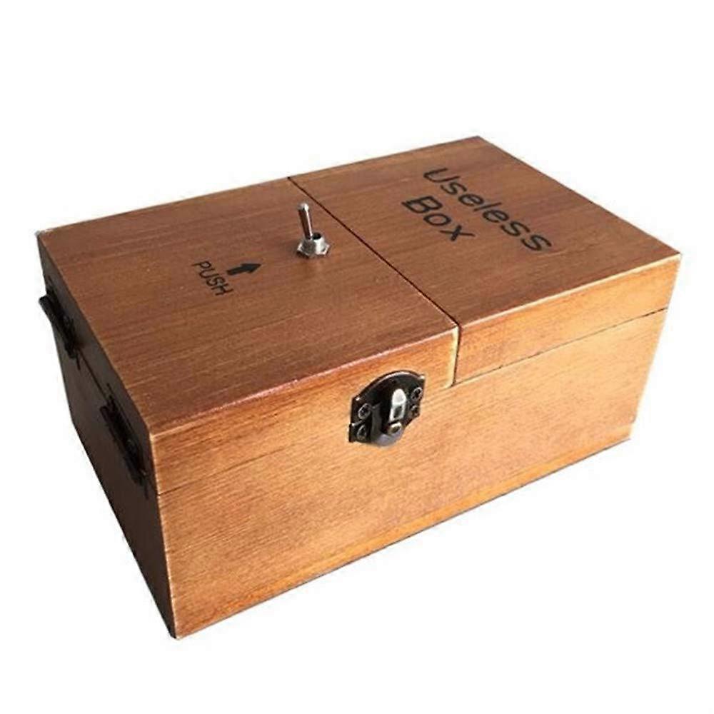 Mini Funny Toy Creative Gifts Useless Box Leave Me Alone Machine 2Brown Useless Box