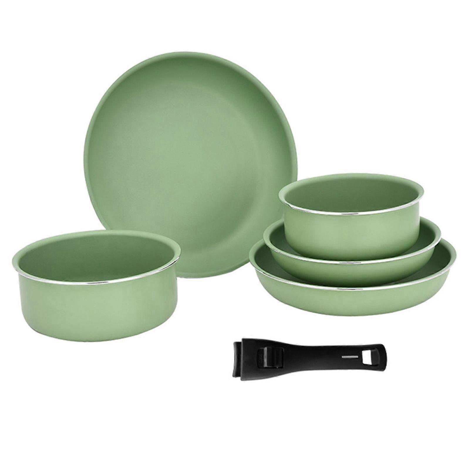Nonstick Cookware Set Detachable Handle Baby Pot Milk Pot Home Frying Pan 6PCSYMHC