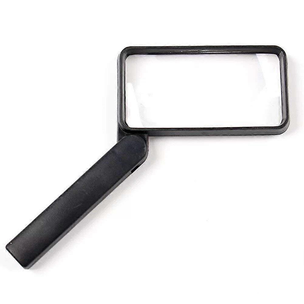 Lupen, folding square magnifier, portable 3x magnifier, elderly man, children reading flowers, mobile text messages, travel HD mirror