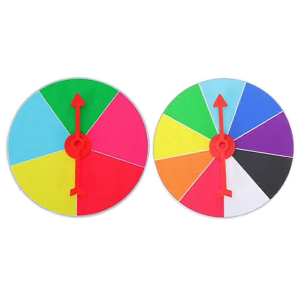 Game Wheel Tool for Parties, Events & Celebrations 2pcs Portable Fun Activity Supply for Teaching & Prizes