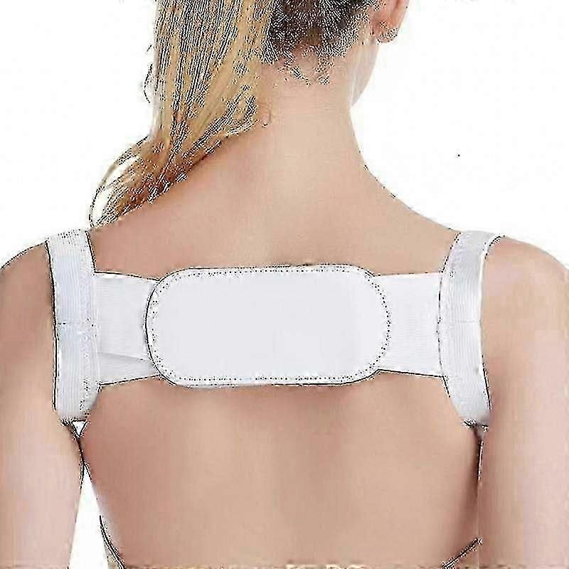 背中上部と肩の痛みを和らげる姿勢矯正器 - 通気性のある素材を使用した調節可能で快適なデザイン。