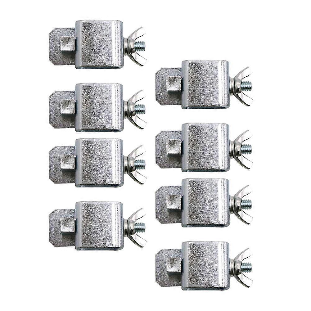 8pcs Metal Butt Welding Clamps, Sheet Metal Alignment Clips, Rustproof Positioning Tool for Precise Gap Control & Compact Storage