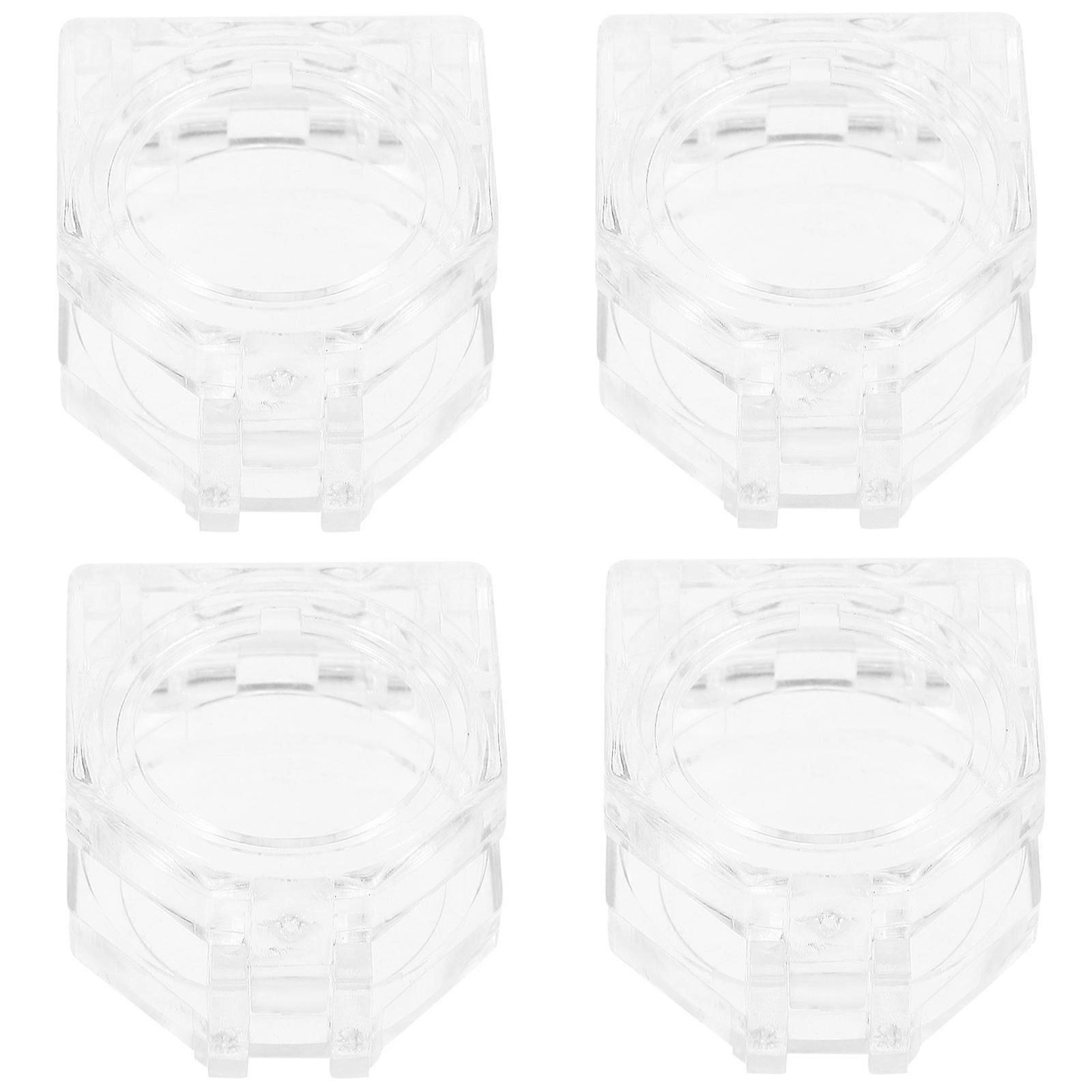 Emergency Stop Button Cover Protection Dustproof Waterproof 22mm Transparent 4Pcs