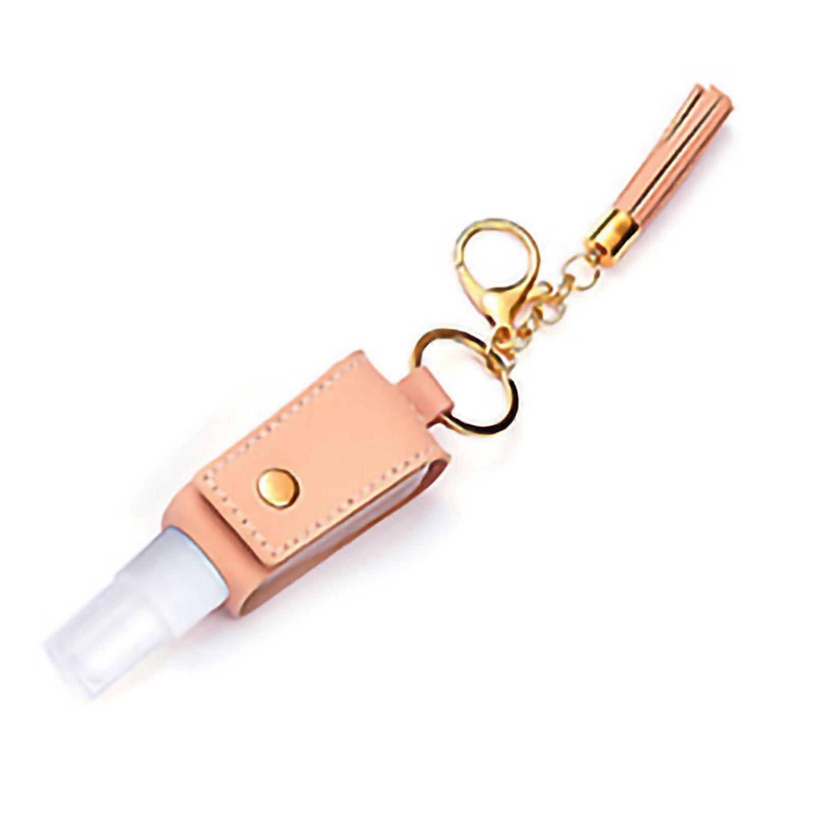 Keychain Spray Bottle 30ml Portable Travel Spray Bottle with Tassel for Perfume Hair Spray Skin Care Lotion Pink