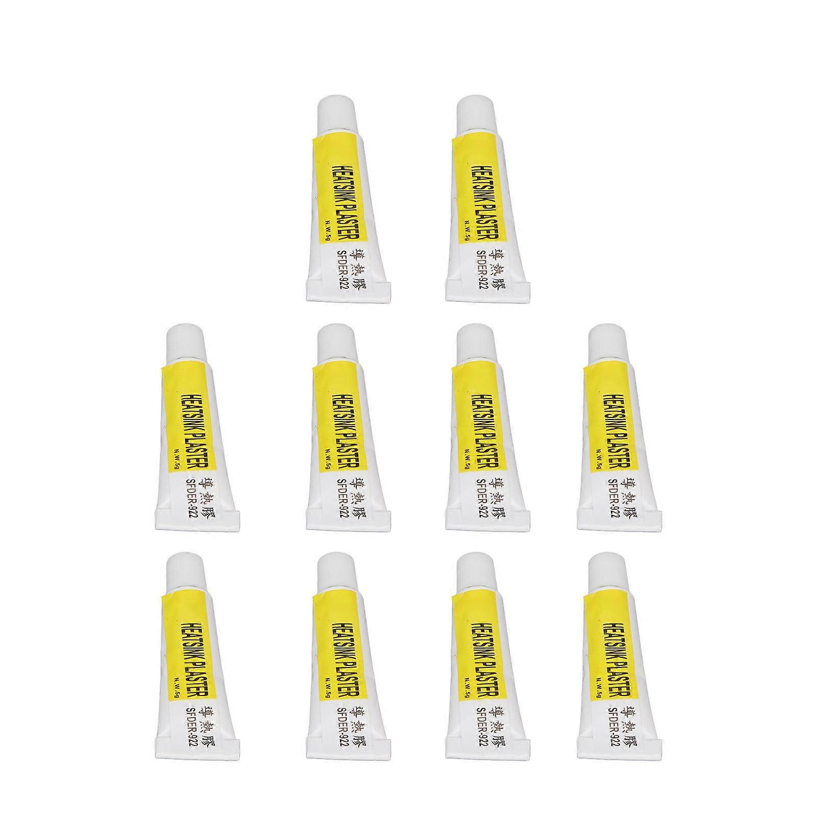10pcs Thermal Conductive Glue Each 5g 1.5MPA Strong Adhesion Thermal Conductivity Heatsink Plaster for LED Graphics Card 