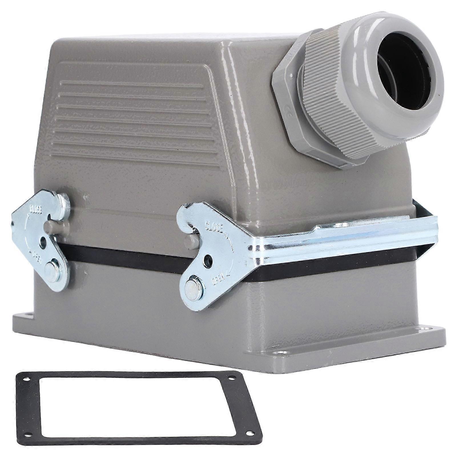 Rectangular Heavy Duty Connector Cast Aluminum Alloy Waterproof Punching Process 16A 500V
