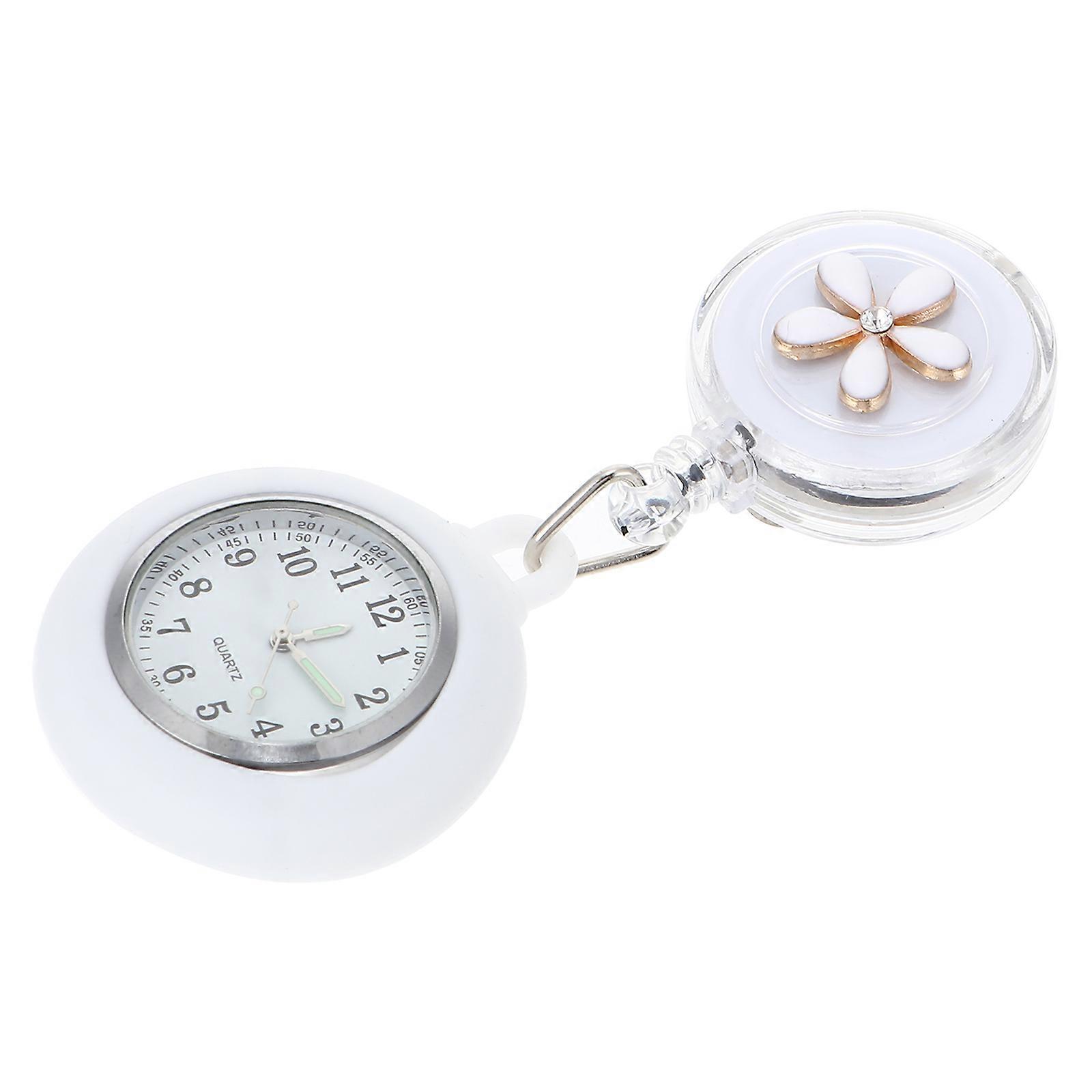 Nursing Kit Watch with White Zinc Alloy Chain for Daily Use Portable and Durable 3.5 Inches