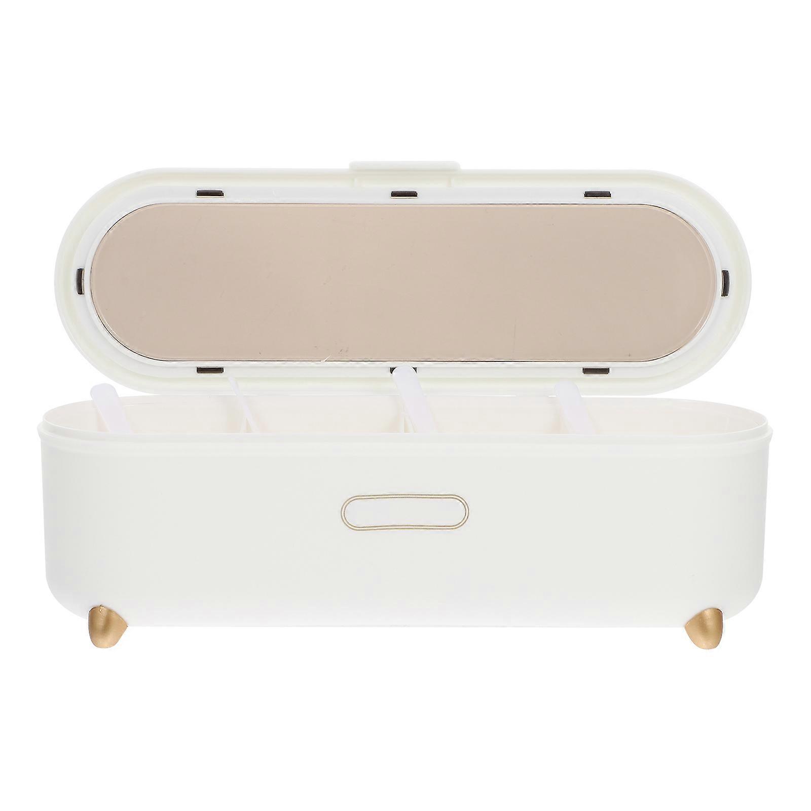 Table Seasoning Storage Box Condiment Jar Practical Decorative PP Material 26.00x5.00x7.50cm Condiment Storage 1Pack