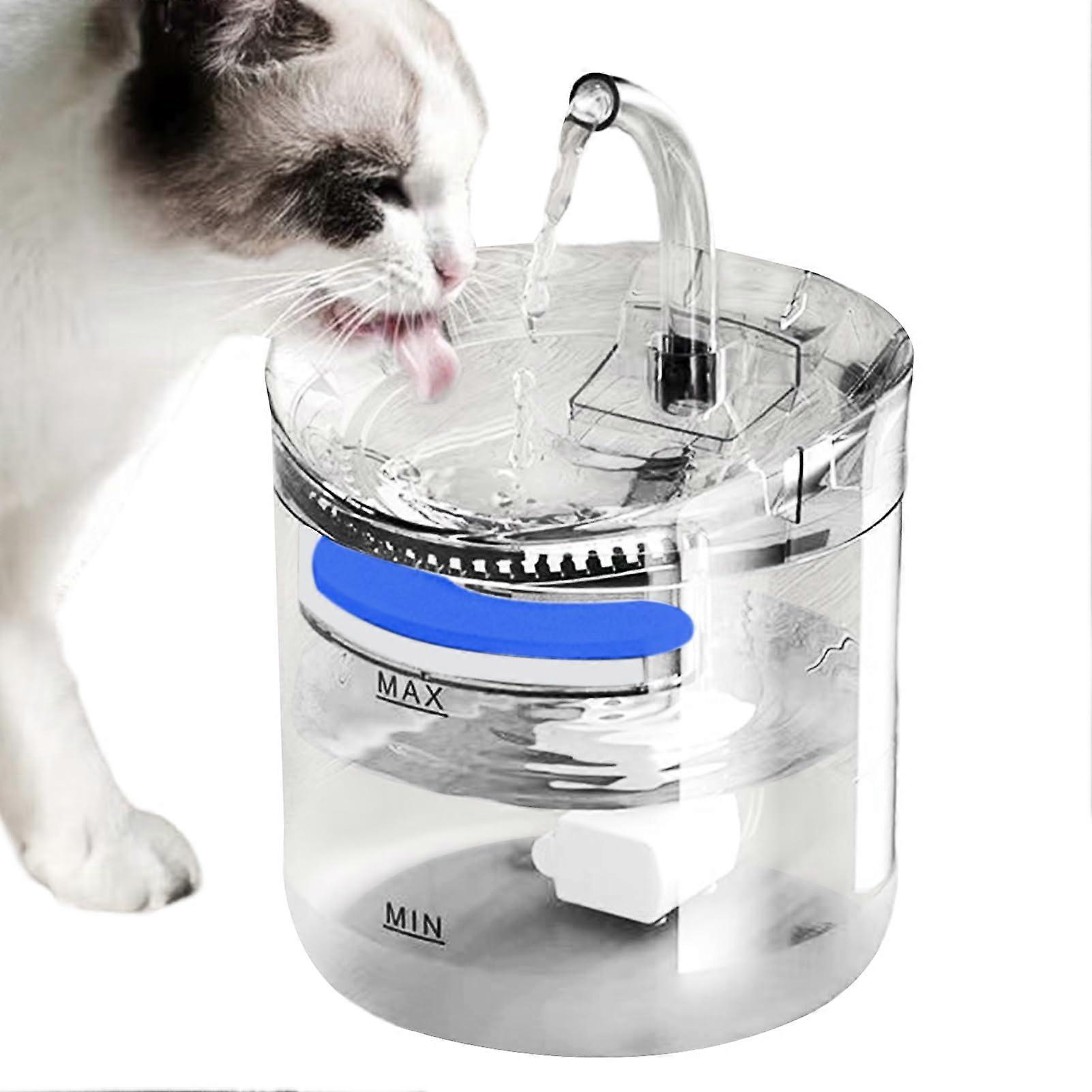 Pet Drinking Fountain Automatic 2L Transparent Water Dispenser For Kittens And Puppies Indoor Use Induction Model B