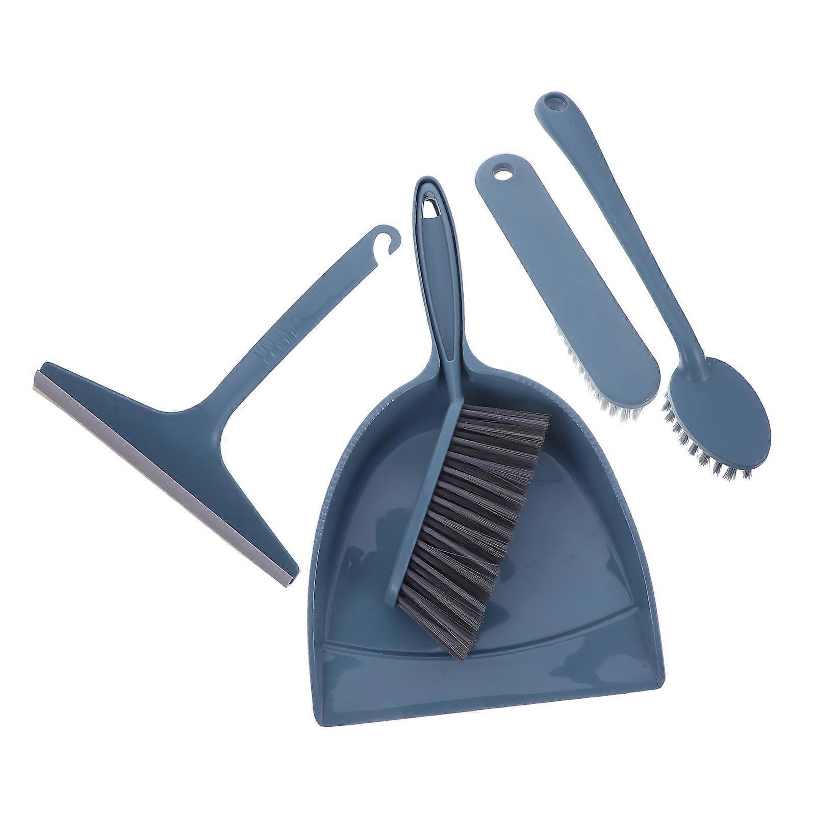 Blue Desk Cleaning Brush Kit with Compact Design for Quick Cleanups Versatile Use 1 Set