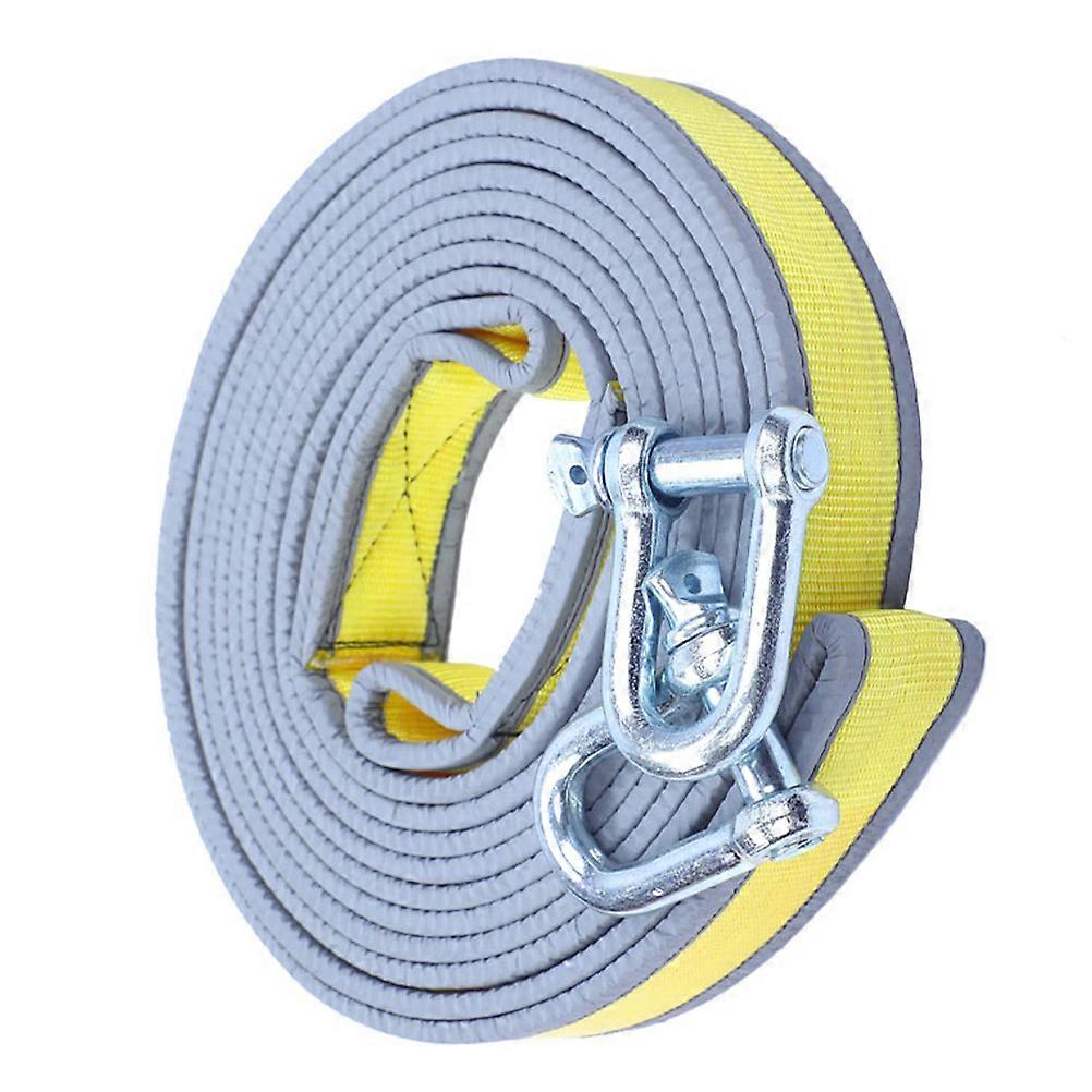 Thickened Heavy Duty Tow Rope for Cars with Shaped Hooks and Reflective Edging – Safe for Vehicles Up to Tons, Ideal for Emergency and Trailer Use