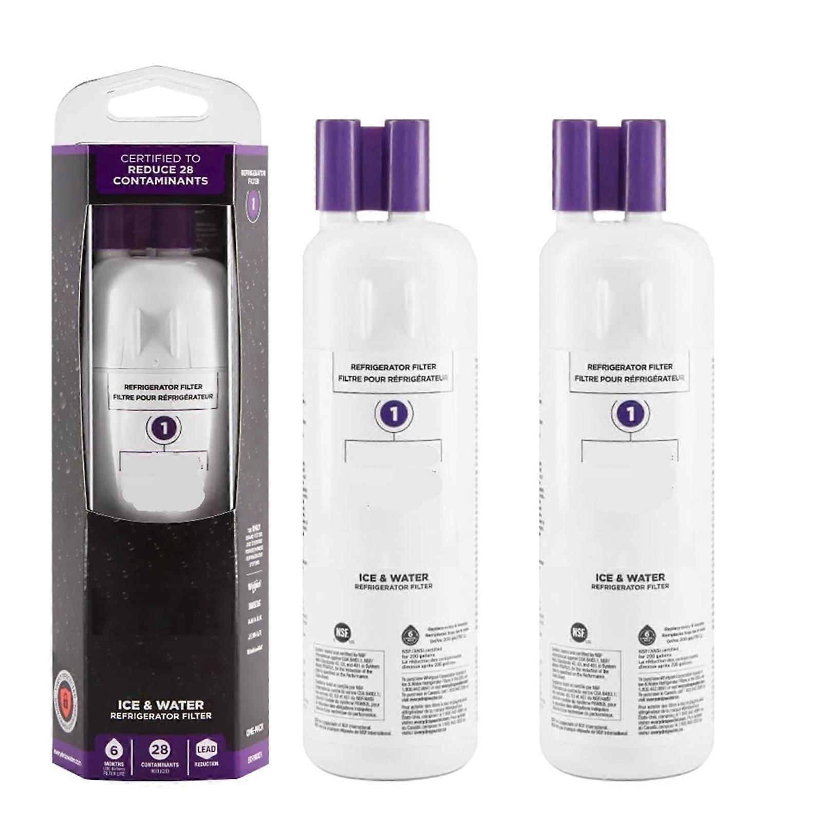 the refrigerator water filter, compatible with Whirlpool, EDR1RXD1, W10295370A, 9081, dropin filter 1, P8RFWB2L, P4RFWB (2pcs). Ref: 9799