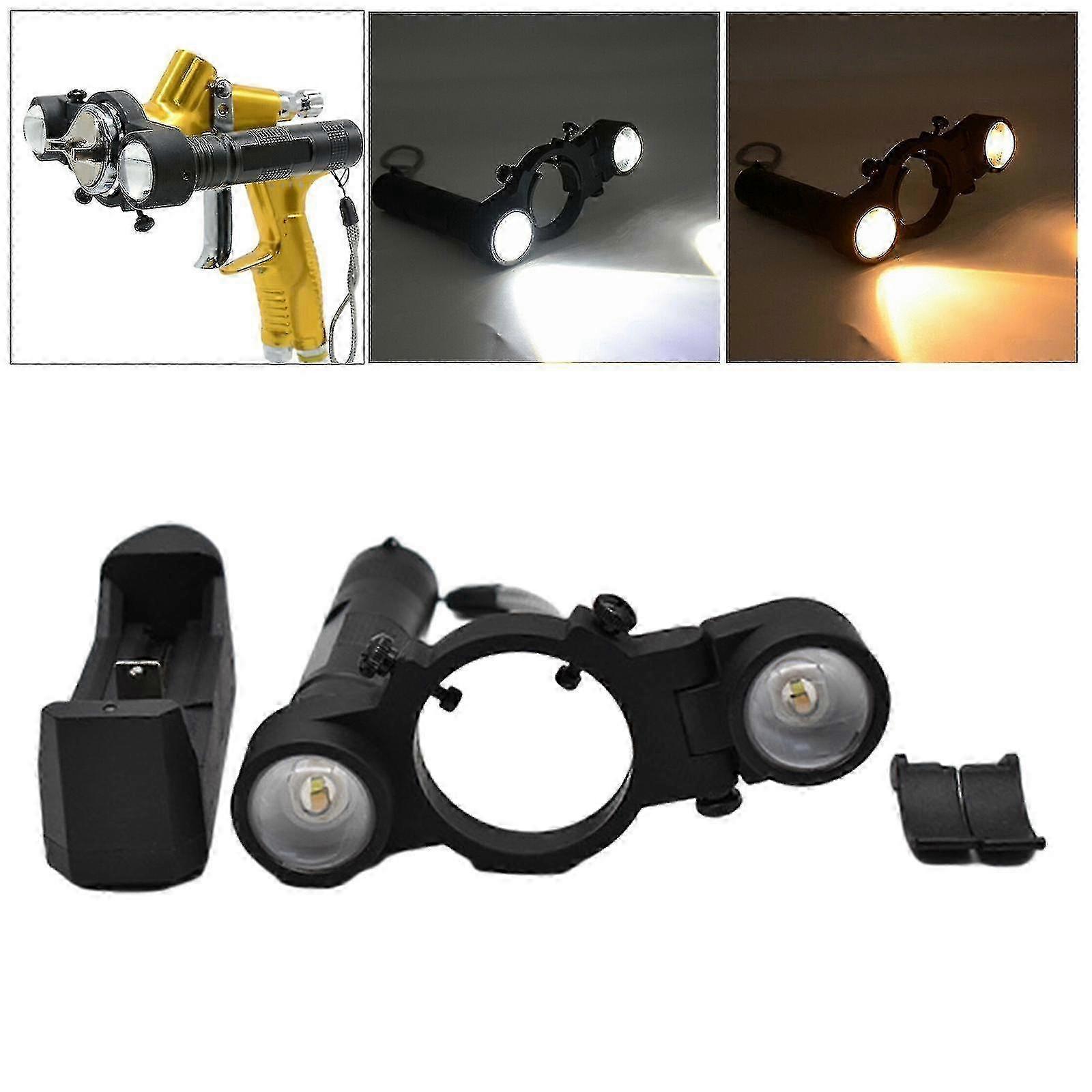 LED airbrush light for car paint spray gun tool