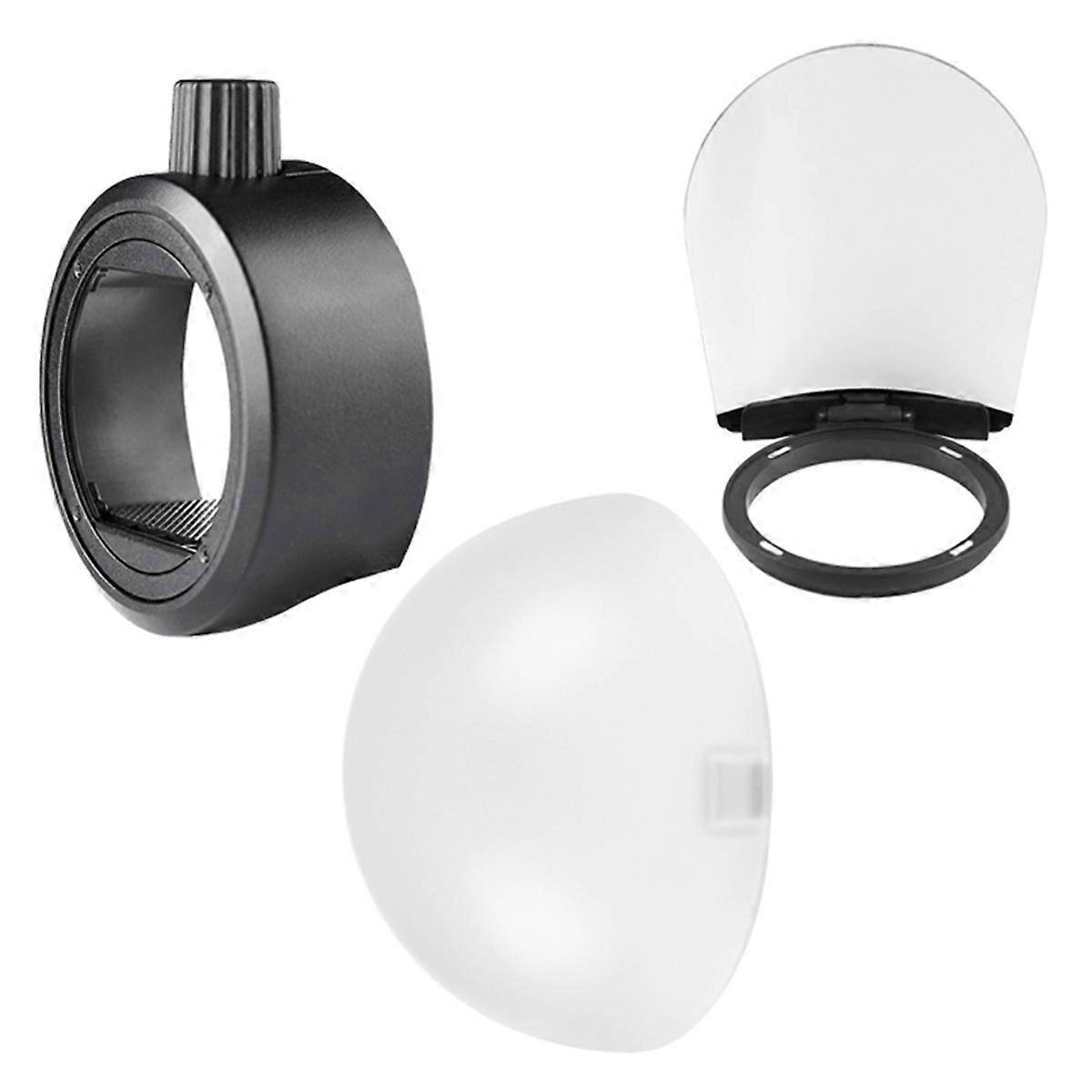 Dome Diffuser Bounce Card Flash Adapter Kit Compatible for AD200 for Camera Flash Accessories