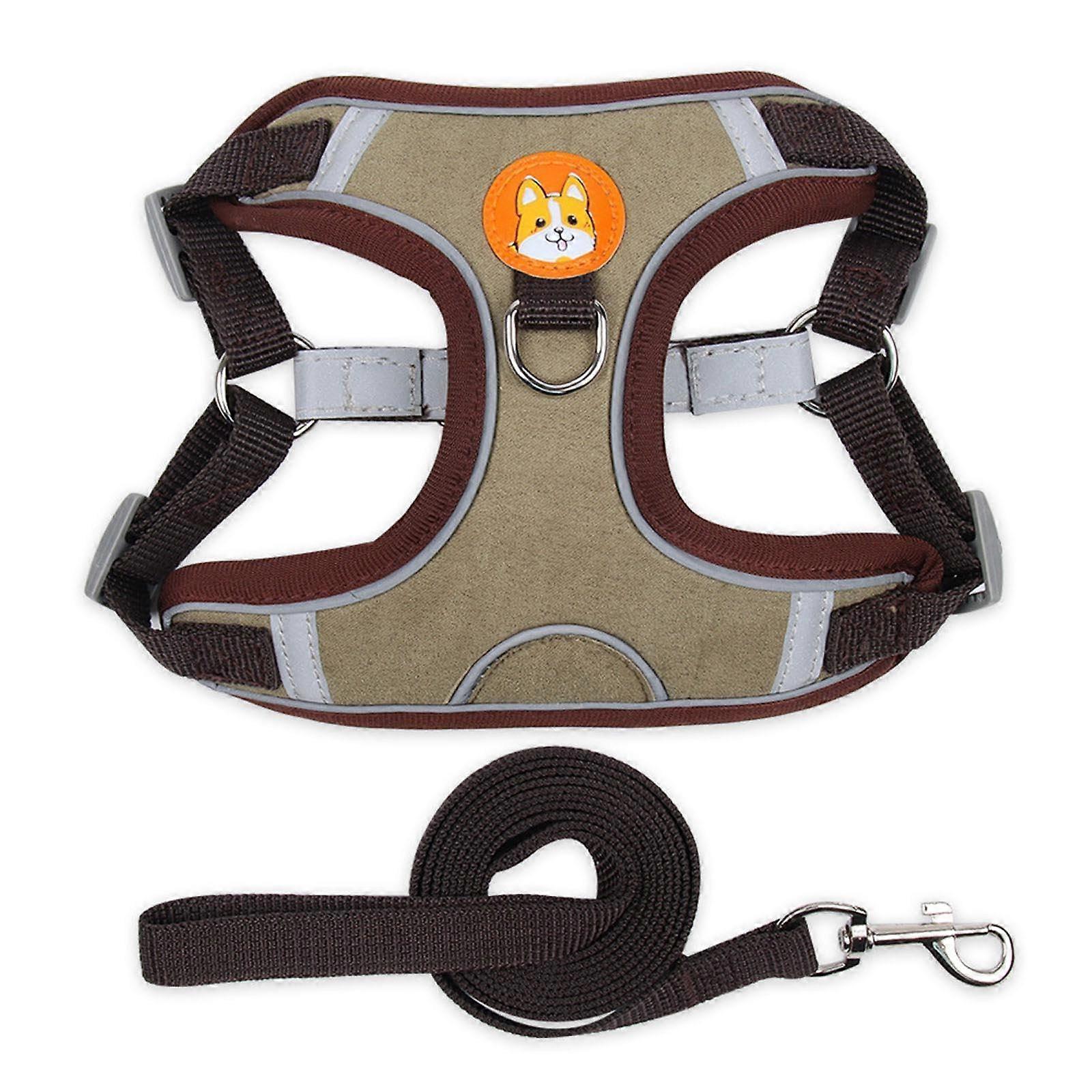 Dog traction rope, breathable, chest harness, vest, type: adjustable, polyester, reflective harness, cat harness, dog leash Ref: 9864