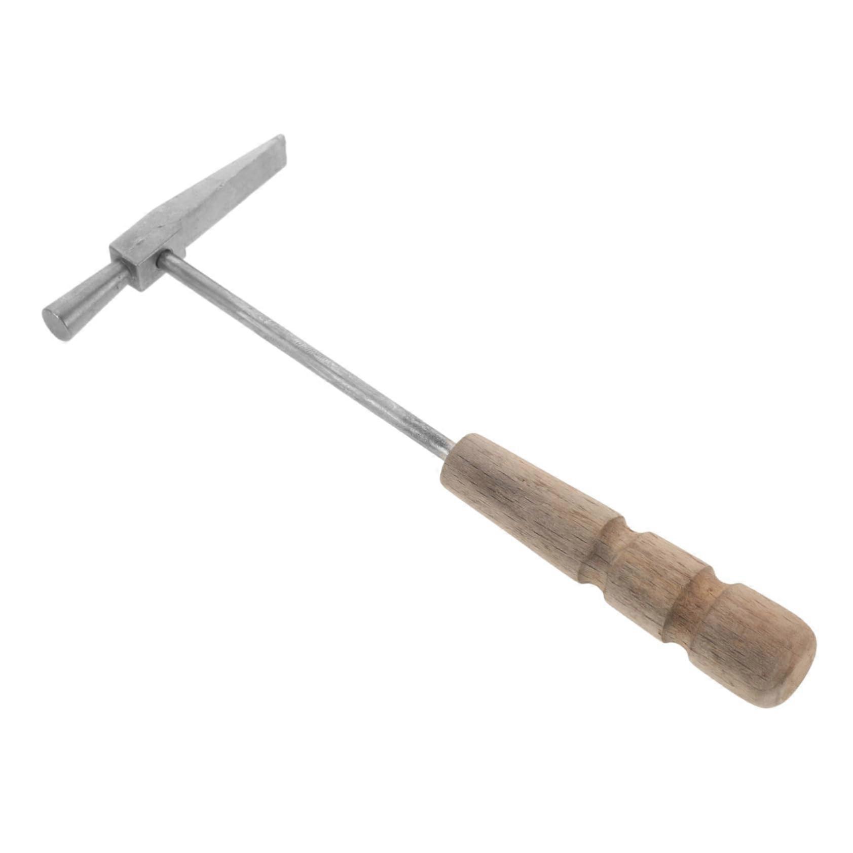 Tuning Hammer for Kalimba Thumb Piano Metal Tuning Tool with Wooden Handle for Kalimba Maintenance and Precise Adjustment