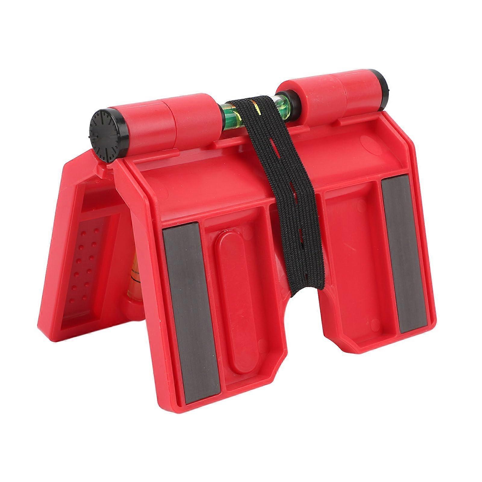 Magnetic tool by level, foldable plastic 3 vials for pipeline and woodworking