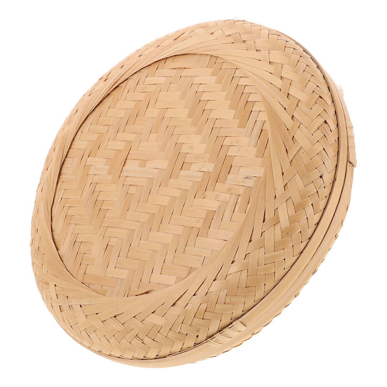 Bamboo Woven Tea Cake Box Puer Tea Storage Bag 2pcs Tea Packing Box for Puer Tea