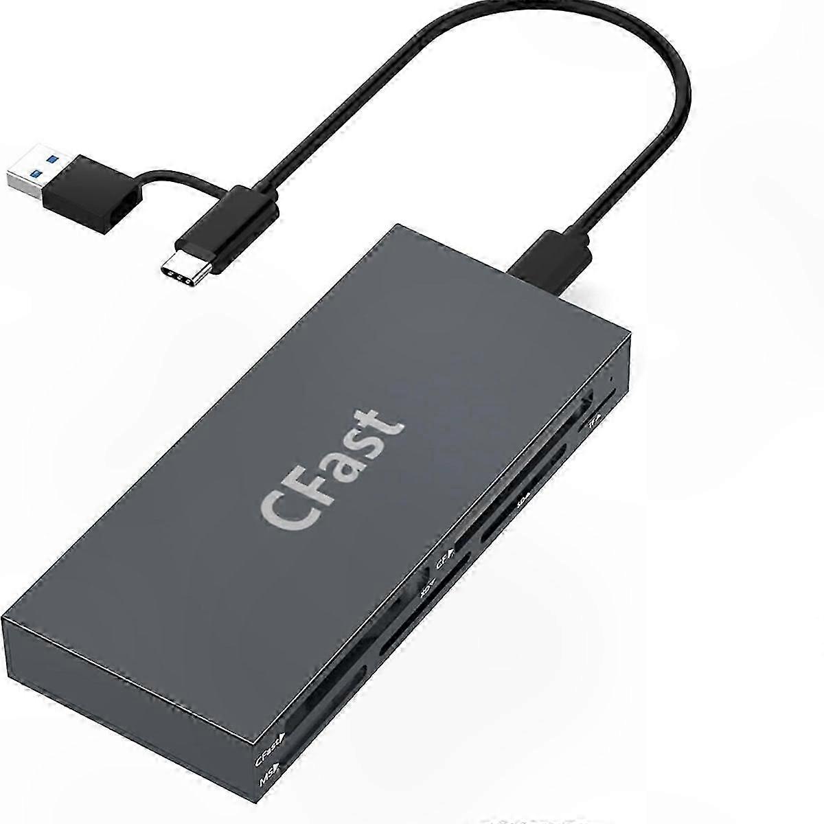 6-Slot Multi-Card Reader for MS SD TF Cfast Memory Cards
