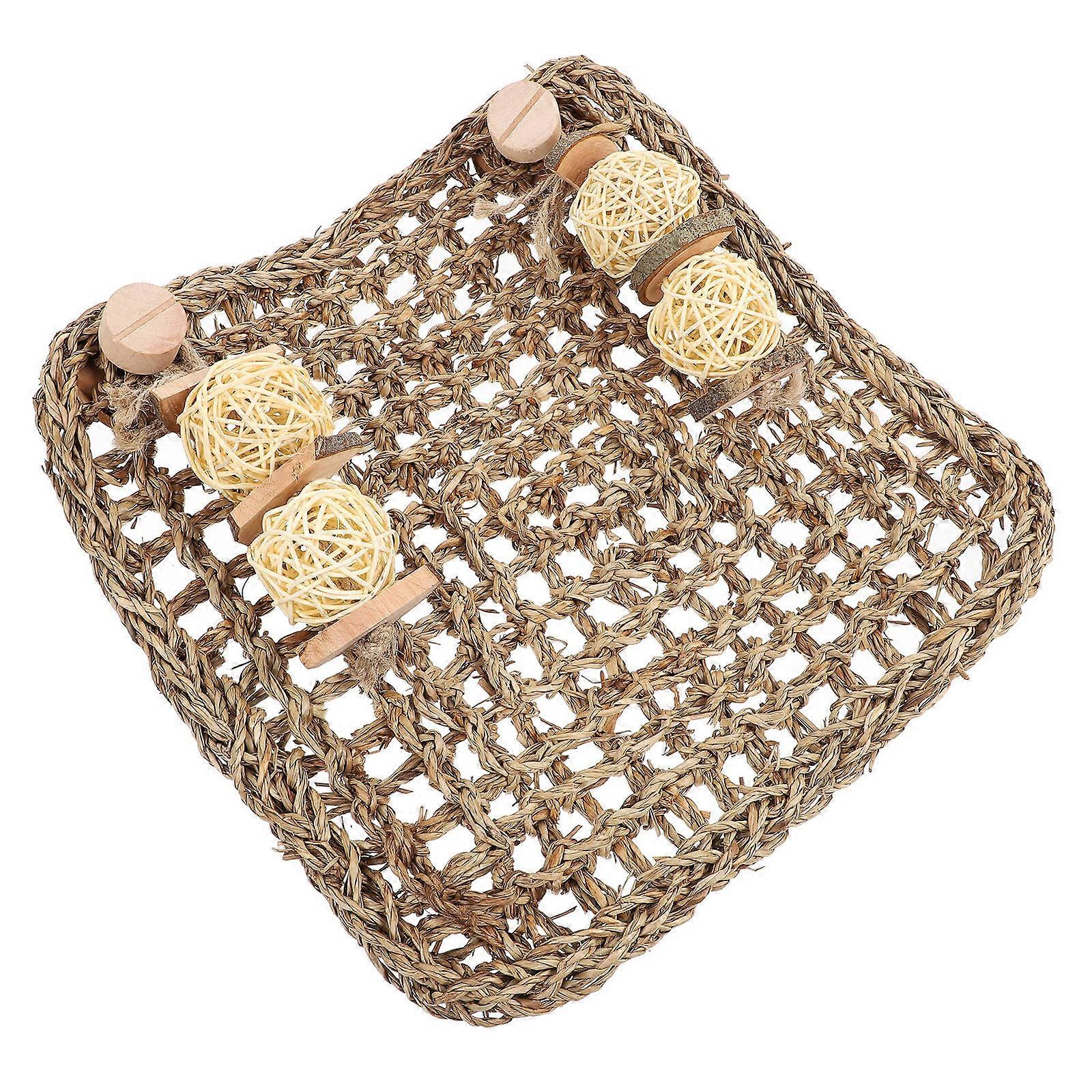 Durable Synthetic Brown Foot Pad for Small Pets Perfect for Cage Use