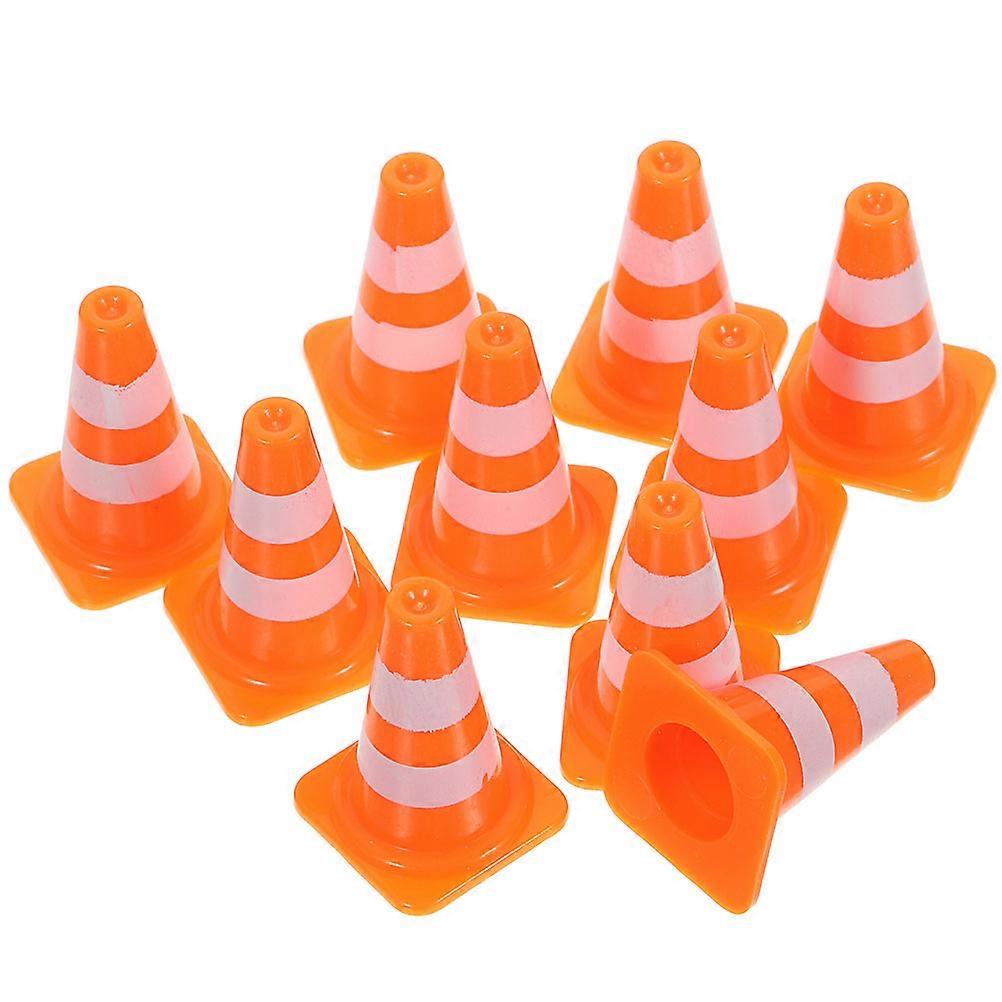Orange Plastic Safety Cone Toy Set for Playing 40pcs Encourage Kids Imagination and Learning