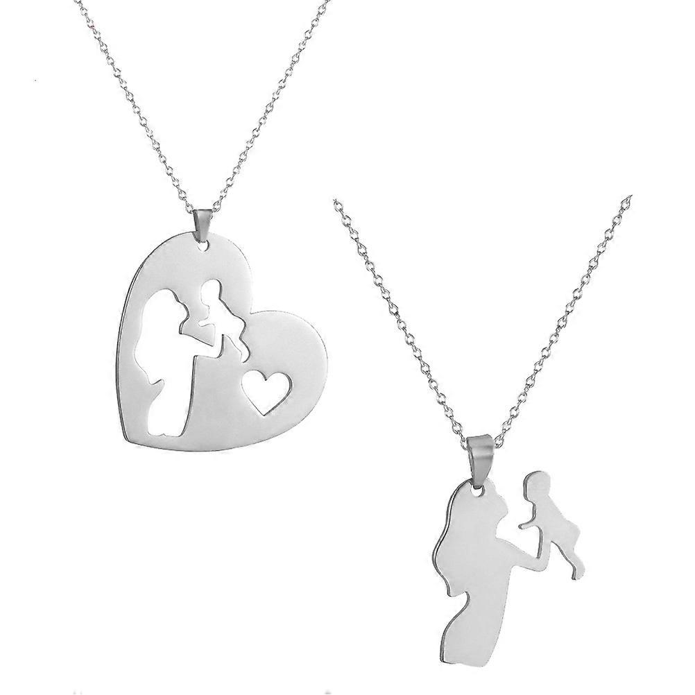 Comfortable Necklace Pendant Set with Delicate Mother Child Theme