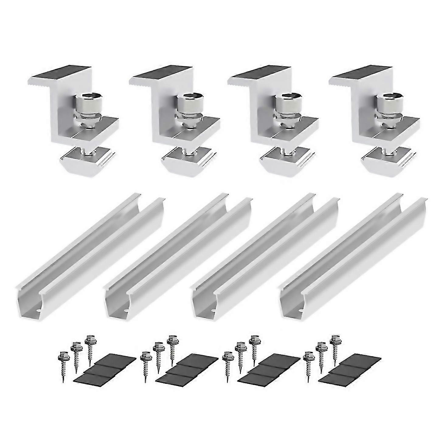 Solar Panel Mount Bracket Photovoltaic Panel Rail Solar Panel Mount Fastening Module With Mid For Tr