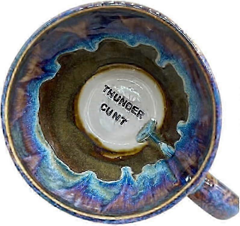 جامبو البرق Sweary القدح ، كوب قهوة جامبو مضحك مضحك مع كلمات sweary أدناه ، اليدوية الصقيل البرق القدح هدية مزحة ، فريدة من نوعها فناجين القهوة هفوة هدية