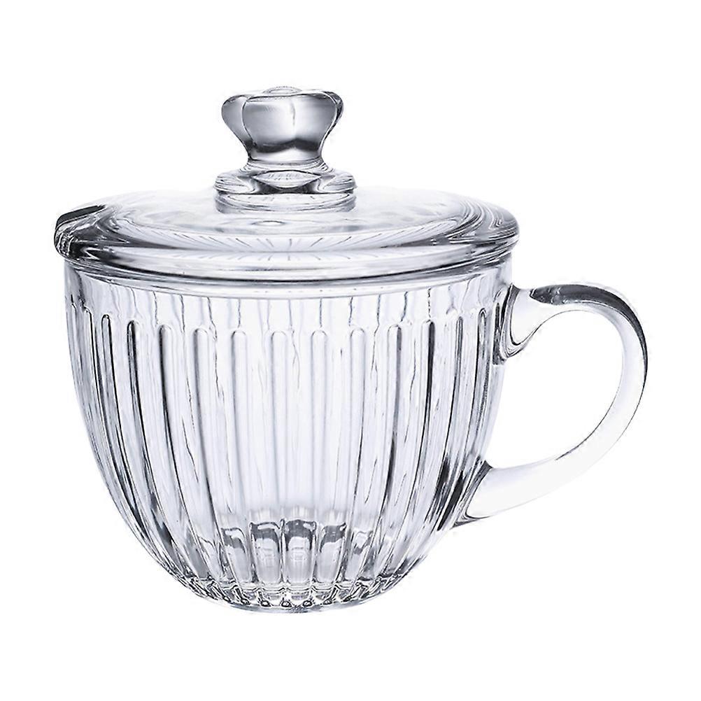 Transparent Glass Cup with Lid for Home Use Made of Premium Glass Suitable for Storing Fruits Candy and Desserts 7.87 Inches