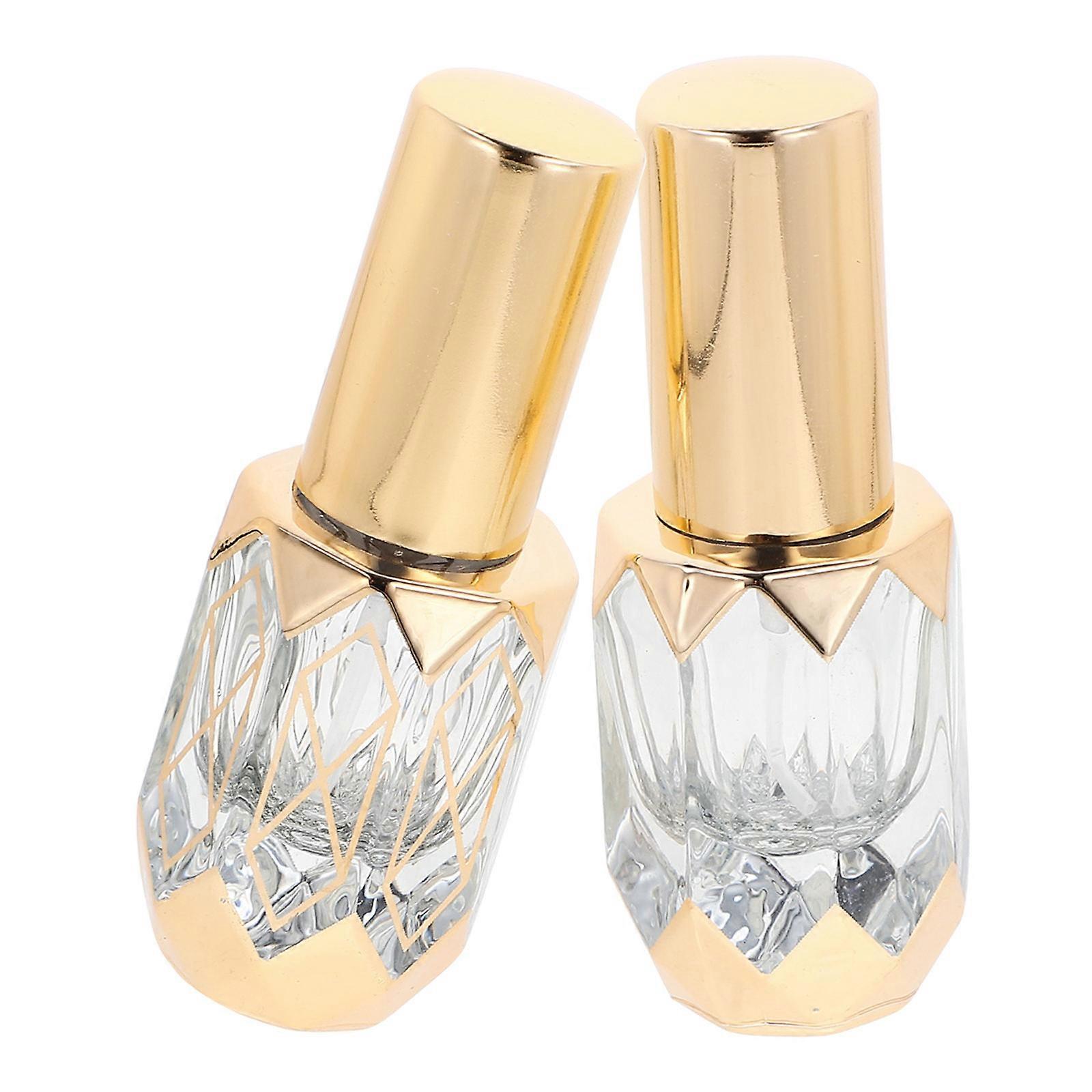 Refillable Travel Bottles 2Pcs Empty Perfume Glass Spray Atomizers For Men And Women Stylish Travel Occasion With Retro Round Cap
