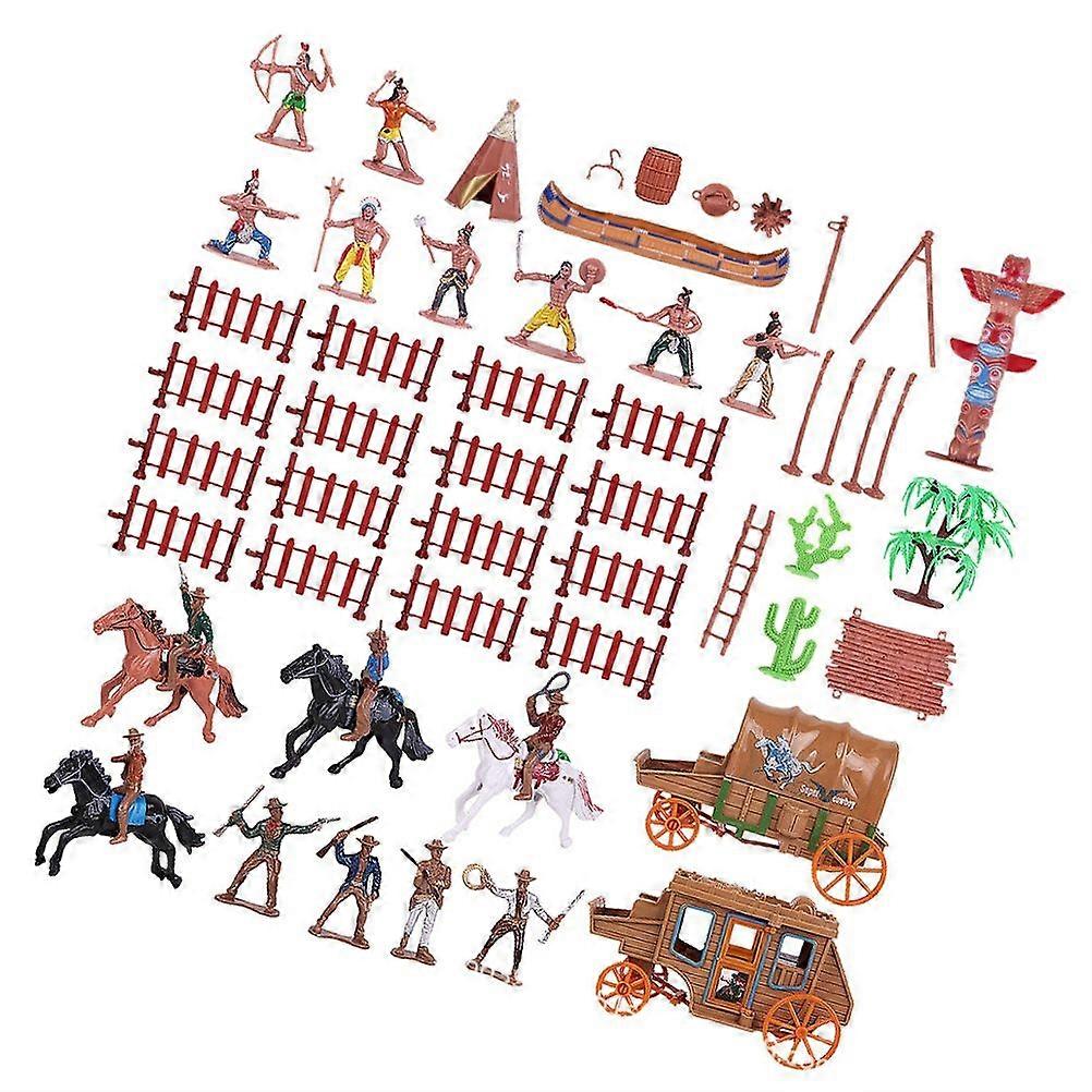 43Pcs Miniature People Figurines Simulation Design Decorative Child Farm Sand Table Realistic Shape