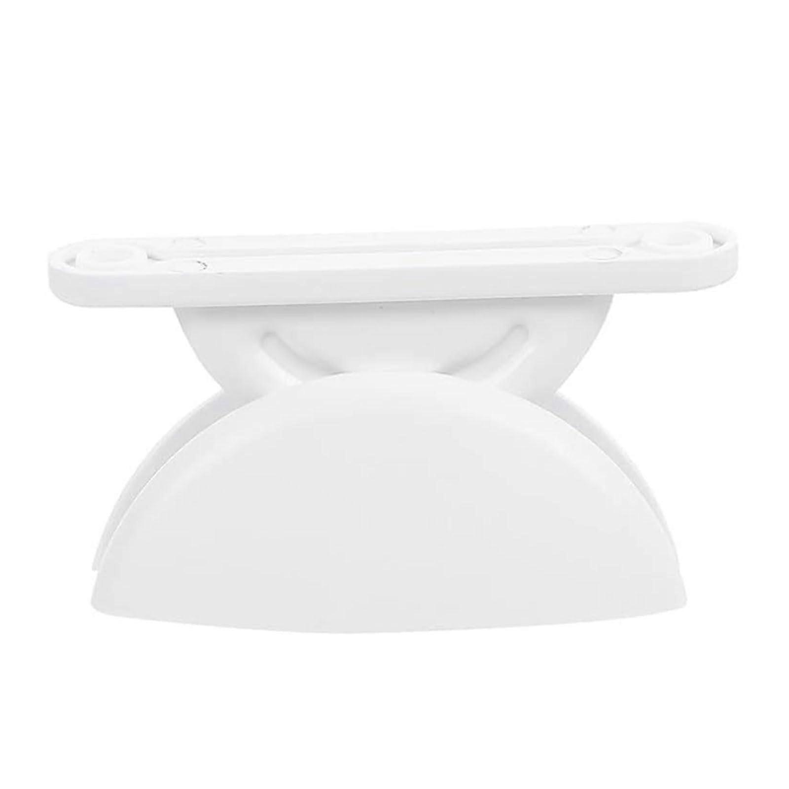 2 x Nylon Door Catches and Latch Stopper Limiters Suitable for Improved Stability in Motorhomes Caravans Doors White Semicircle