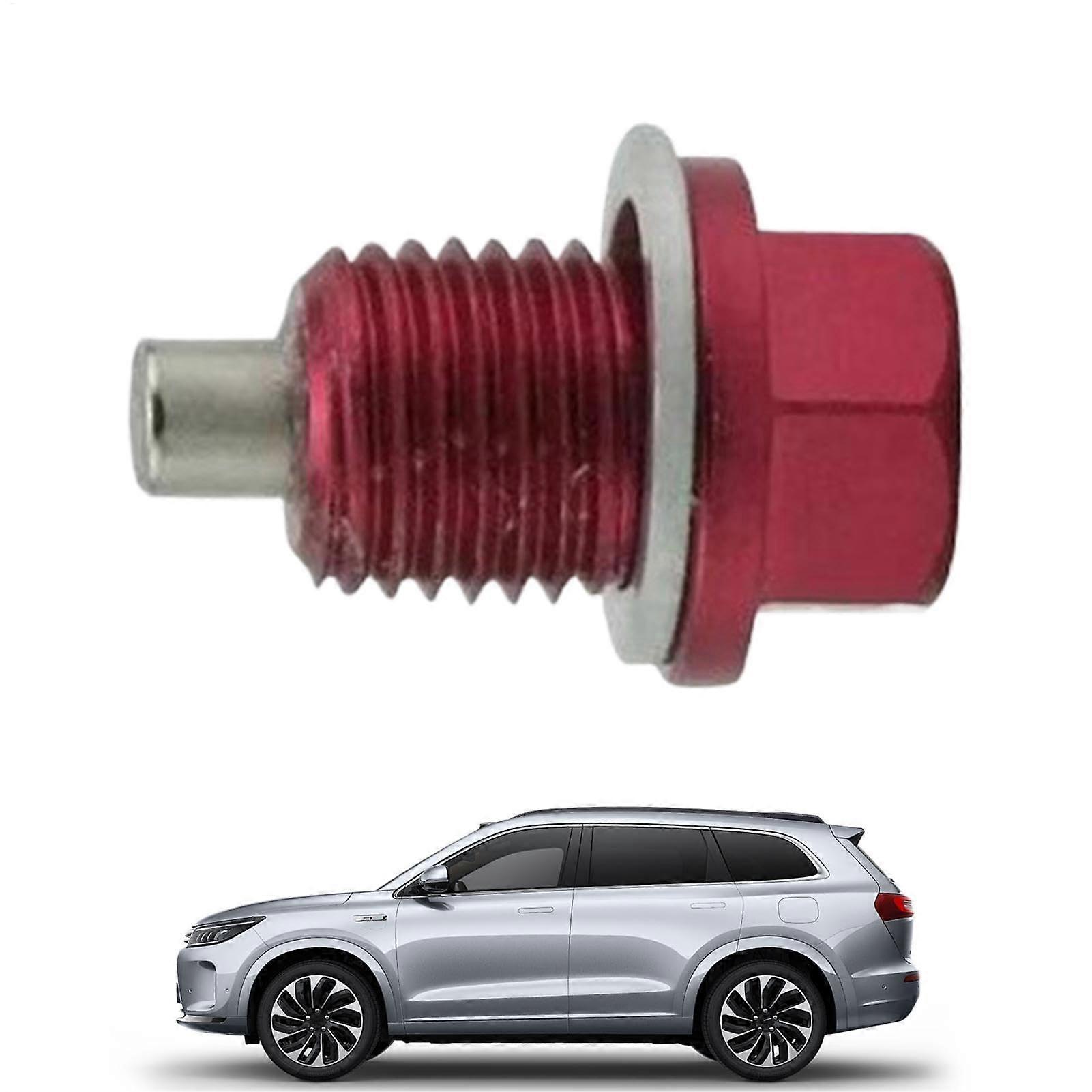 Magnetic Oil Drain Stop Plug Screw M24 X 1.5, Aluminium Alloy Oil Plug with Seal for Most Vehicles, Leak Classifier Replacement