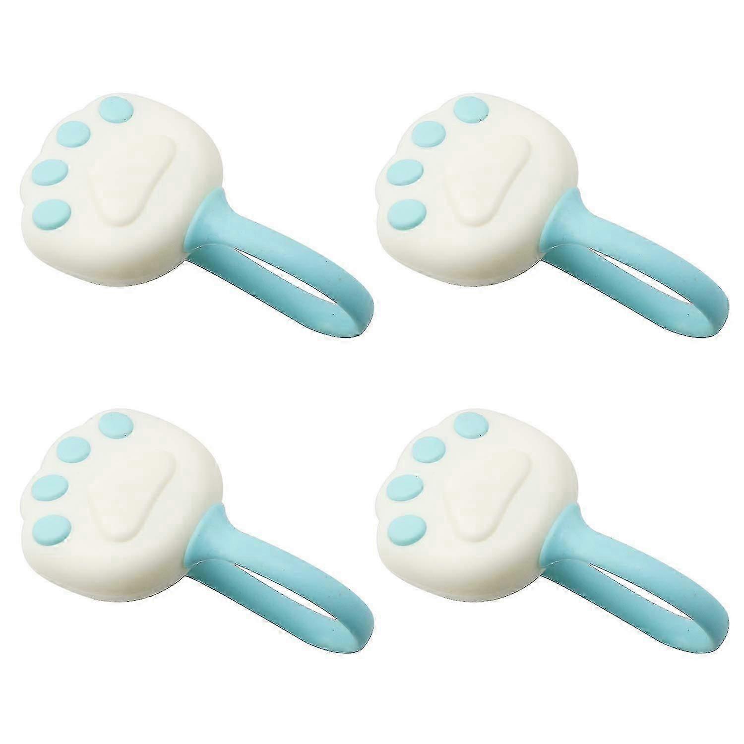 For 4pcs Blue Quilt Cover Button - Four Corner Integrated Cotton Quilt Button Holder, Comforter Clips, Easy Bedding Solution