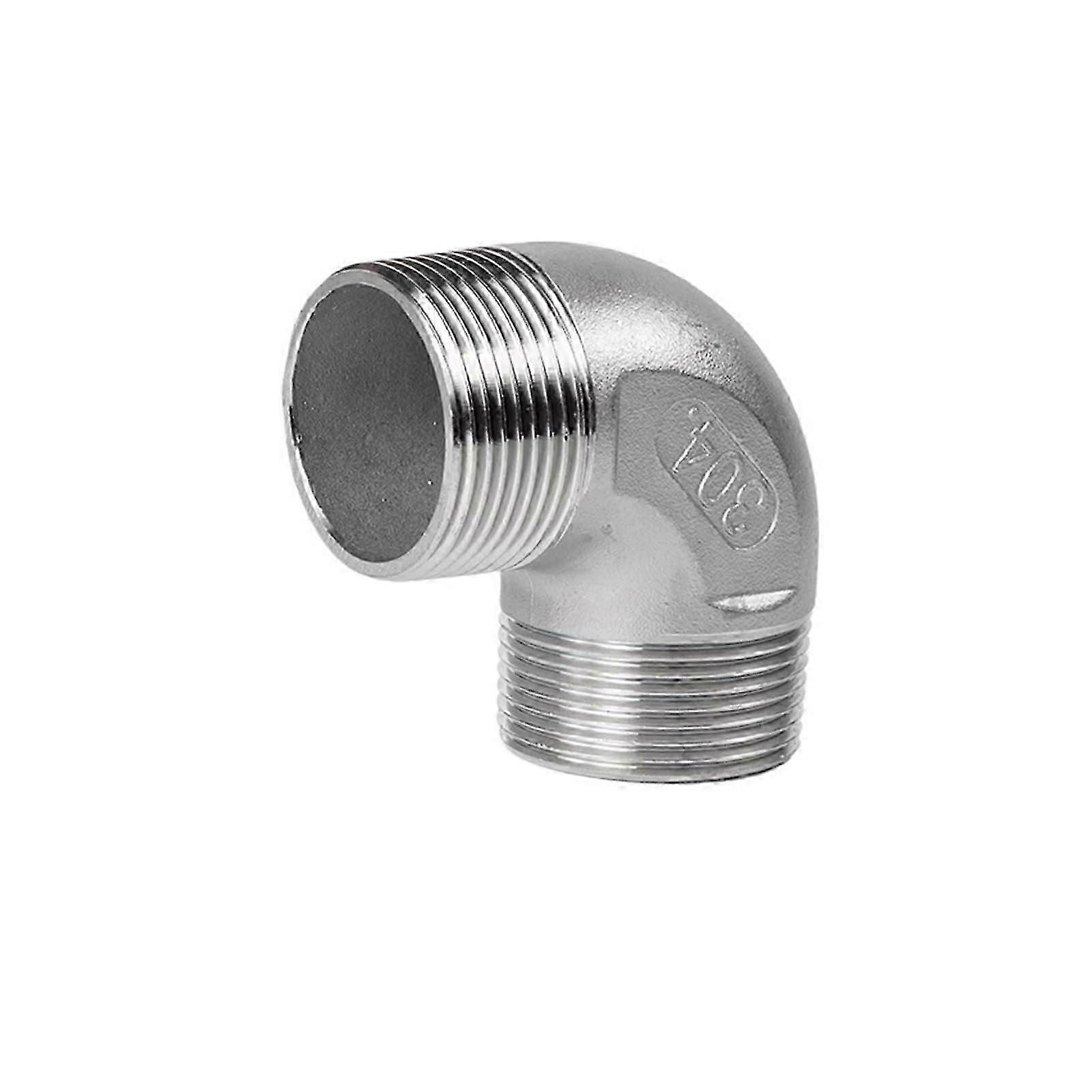 304 stainless steel double outer thread elbow, outer thread, outer thread, 90 degree right angle inner joint