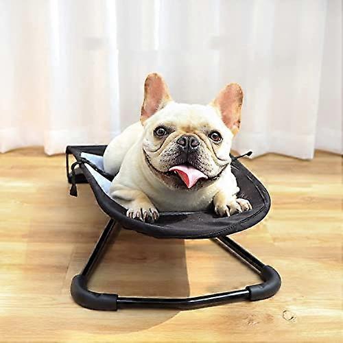 Pet Rocking Chair Portable Adjustable 3Level Height Ideal for Dogs and Cats Support Sleep Comfortable Design Red Black