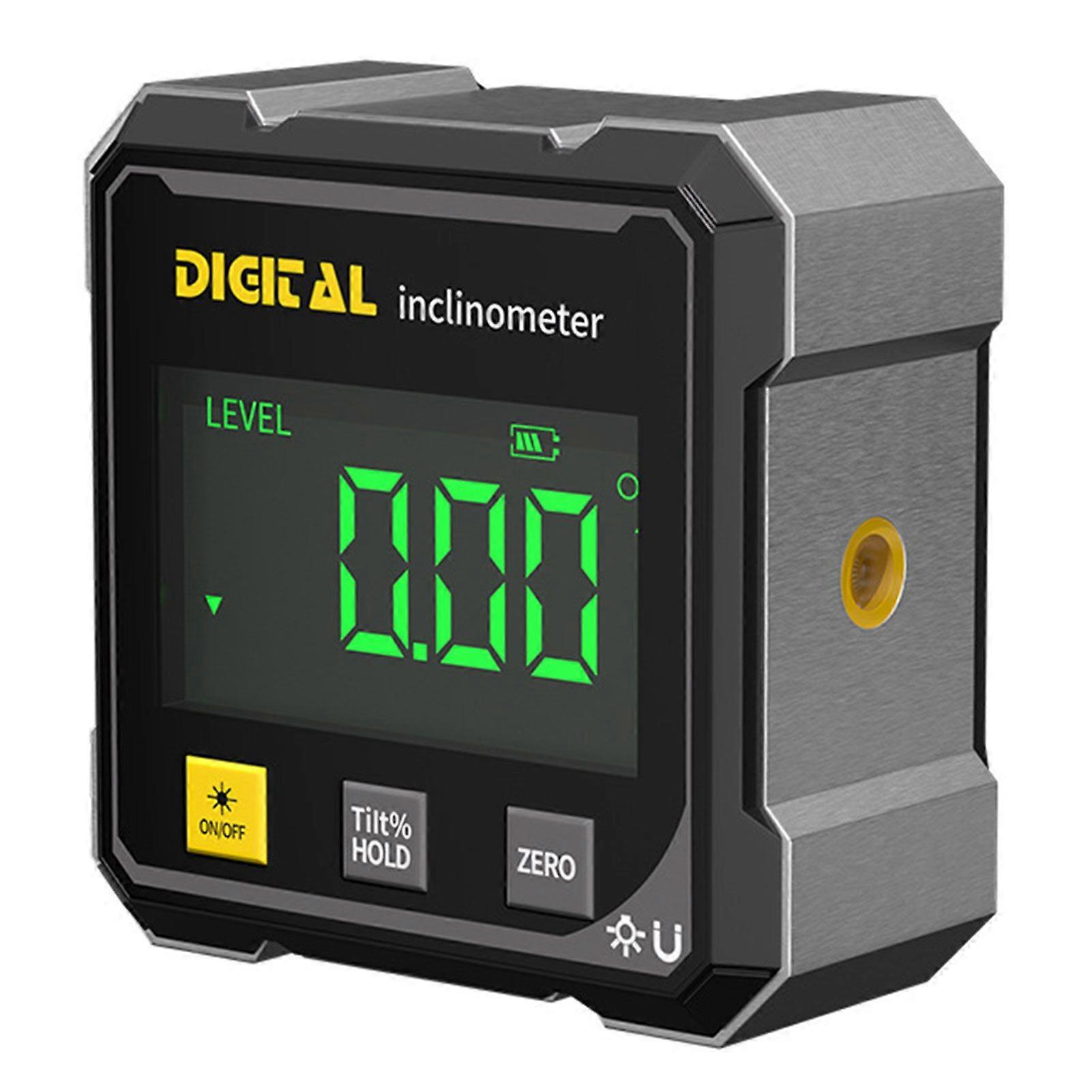 Digital Angle Finder with Laser USB Rechargeable LCD Display for Construction and Woodworking
