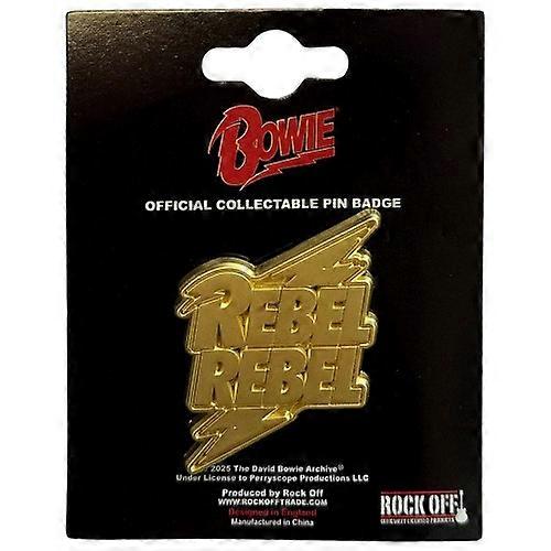 David Bowie Rebel Rebel Pin Badge
