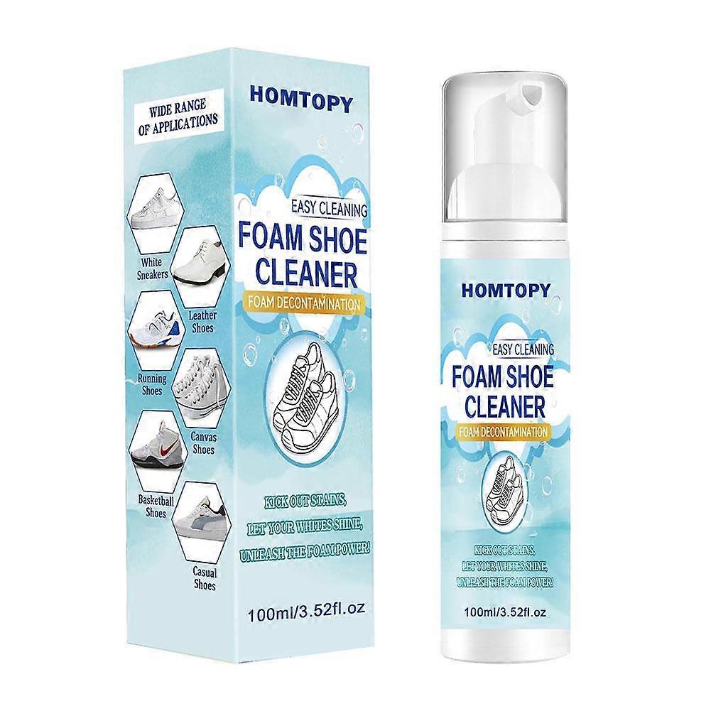 Blanc Chaussures Nettoyant Kit Blanchissant Chaussure Saleté Nettoyant Jaune Mousse Nettoyante 100