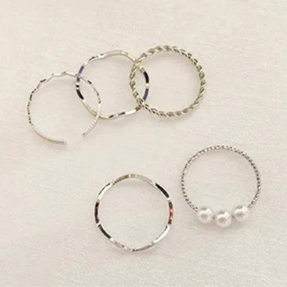 Versatile Elegant Combination Rings Set Comfortable Skin-Friendly for Office Professional Look