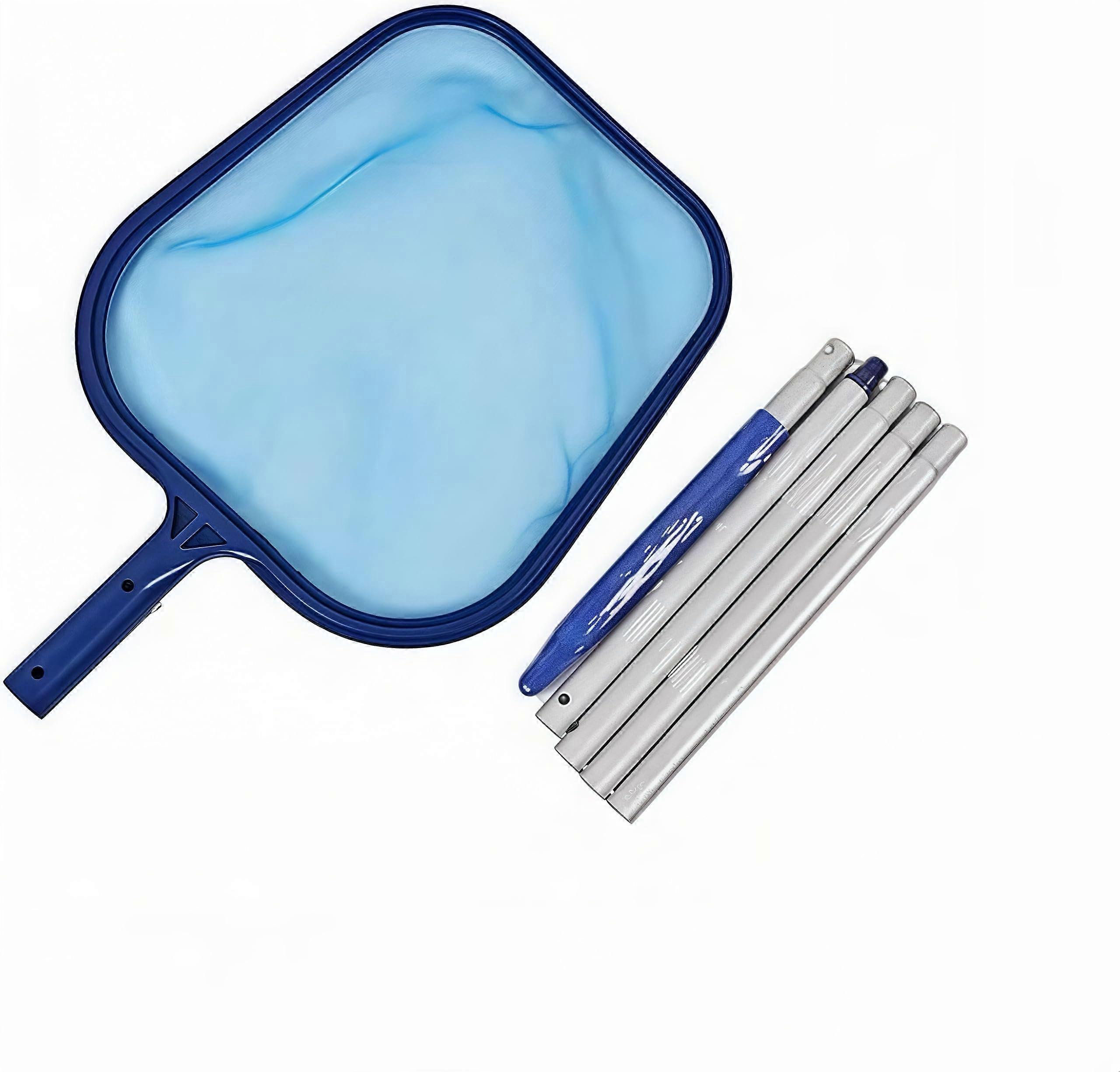 Pool Landing Net 160 cm Long with Telescopic Pole - Fine Mesh Nylon Algae Removal Net for Bestway Pools and Children's Paddling Pools