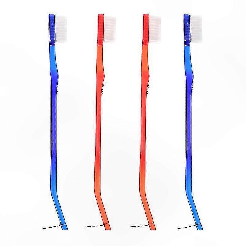 4-Pack Tapered Toothbrushes for Daily Use